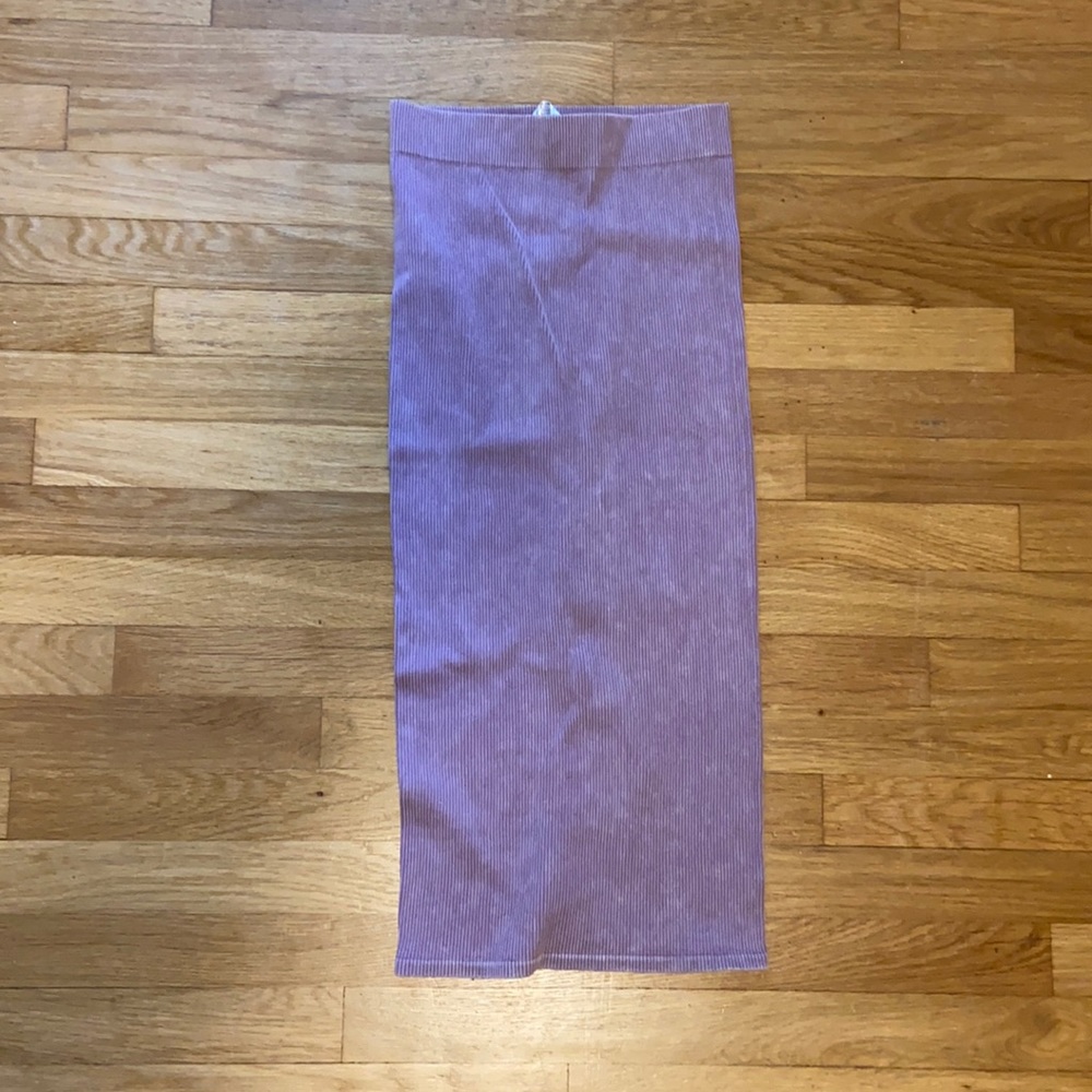 Zara distressed purple skirt